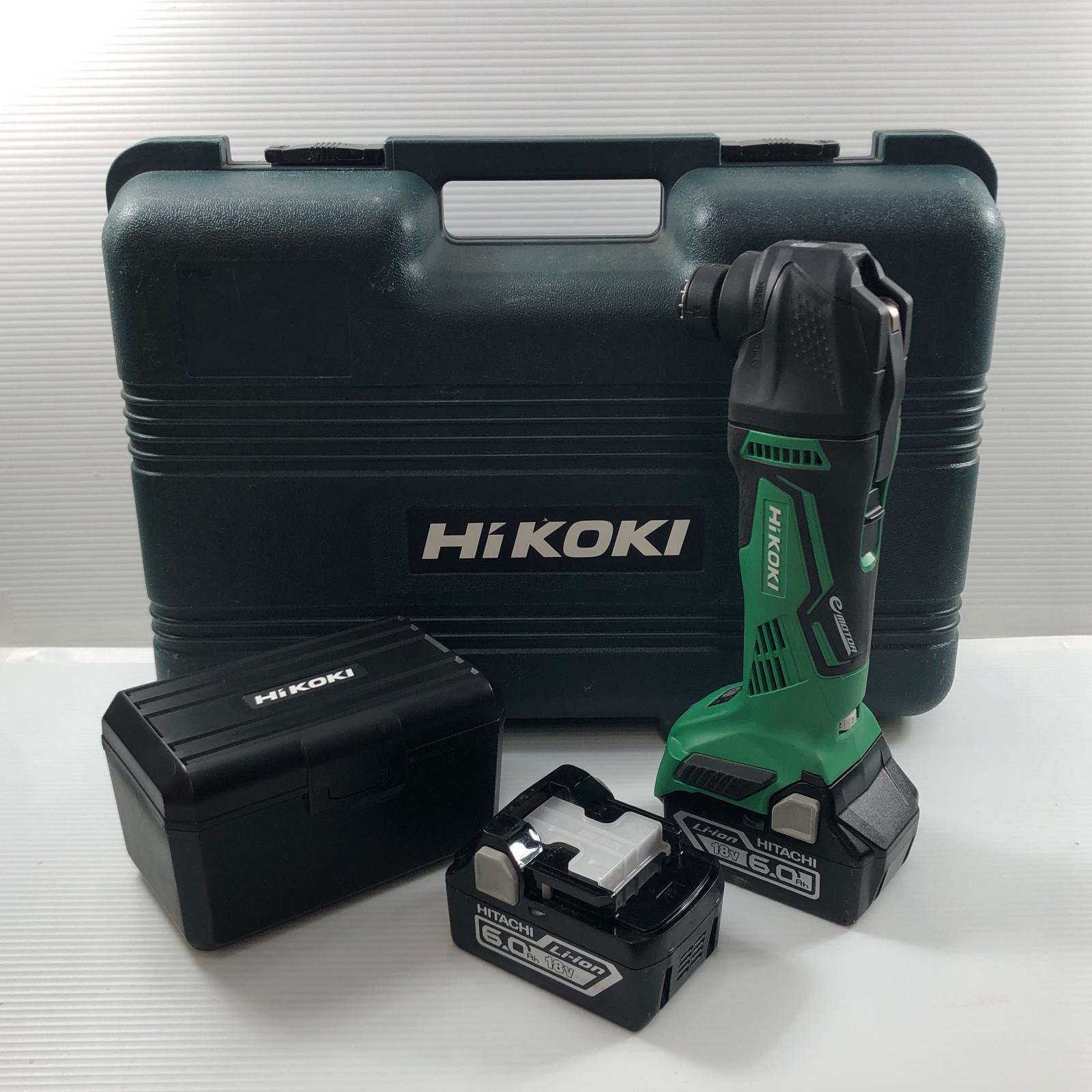 ДД【中古】HiKOKI ハイコーキ 18v 充電式マルチツール 充電池2個/ケース付 CV18DBL グリーン Bランク