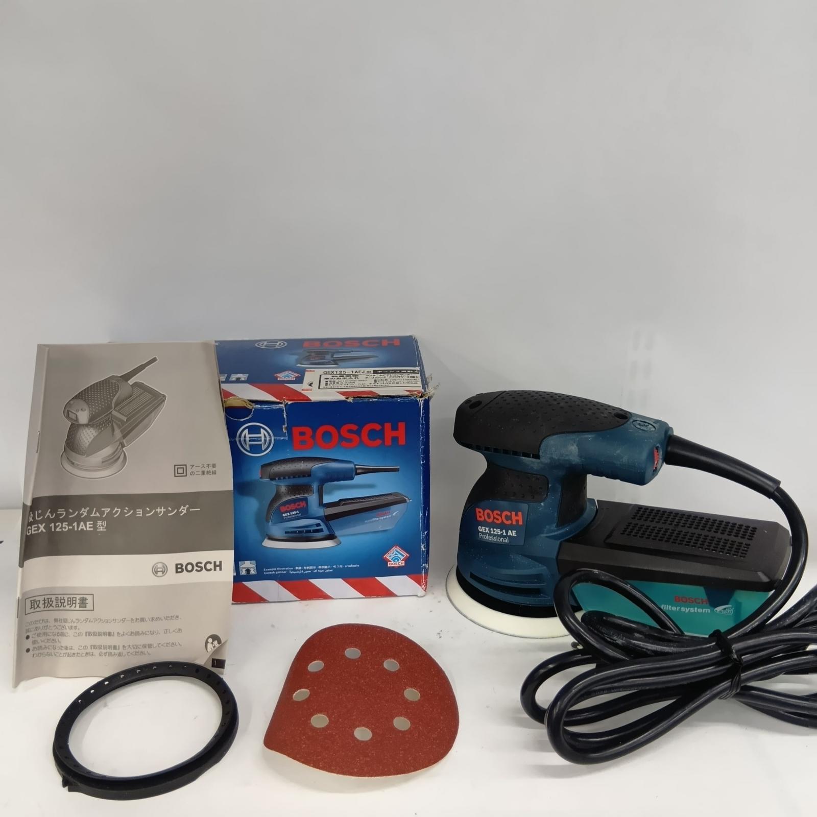 【中古】BOSCH ボッシュ サンダー GEX125-1AEJ ブルー Sランク
