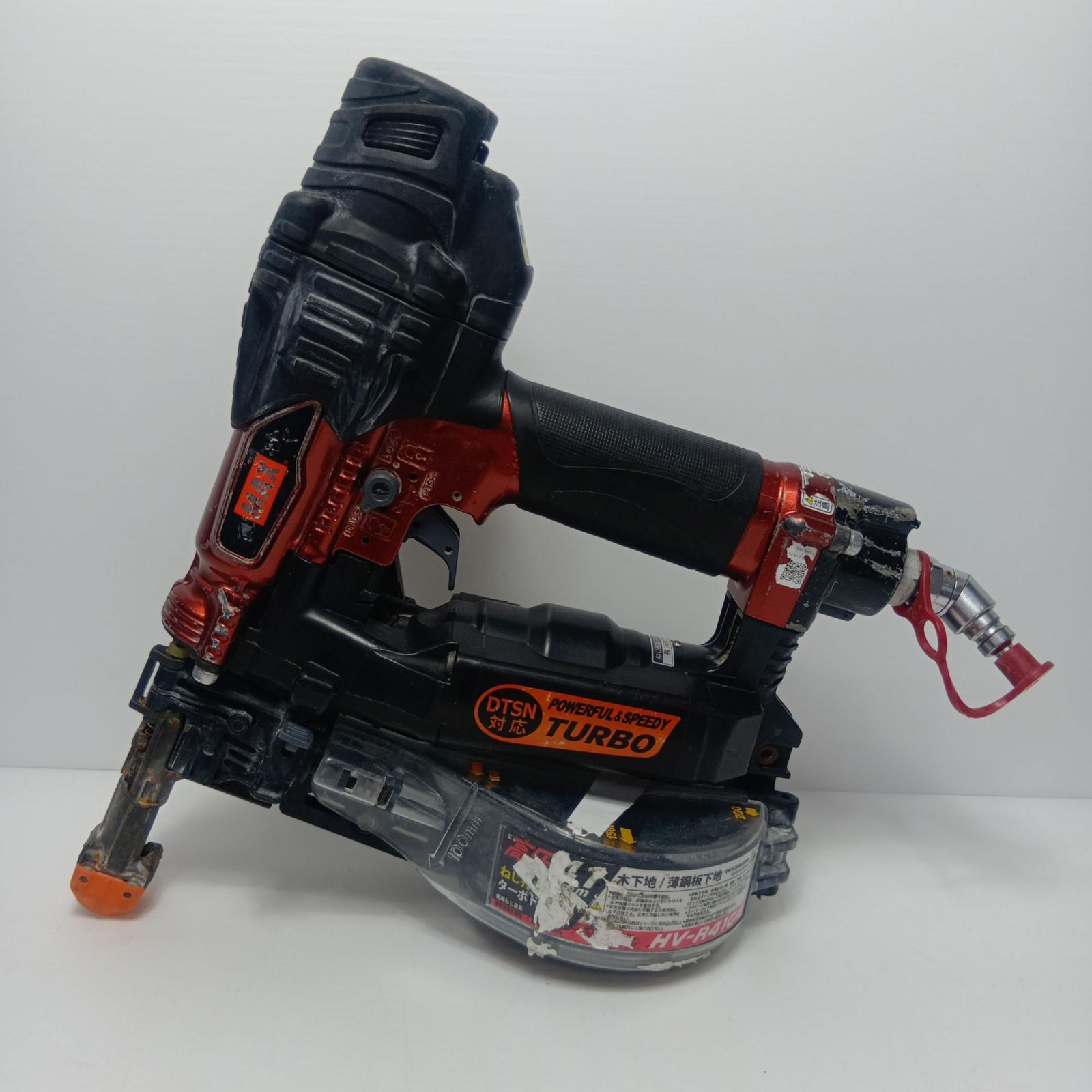【中古】MAX マックス ねじ打ち機 HV-R41G4 オレンジ色 本体のみ 高圧 C価値づける