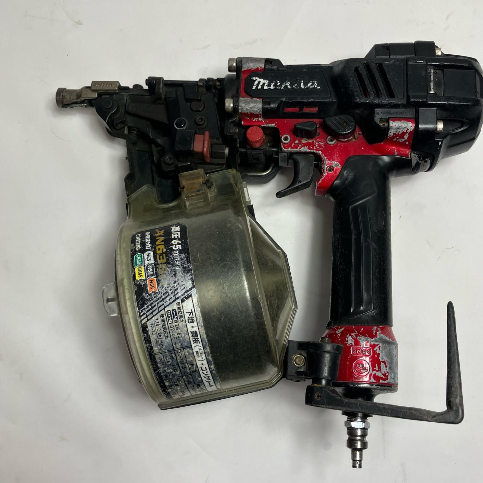 【中古】MAKITA マキタ エア湖釘打ち 65粍 AN636H 赤いこと C位置づける