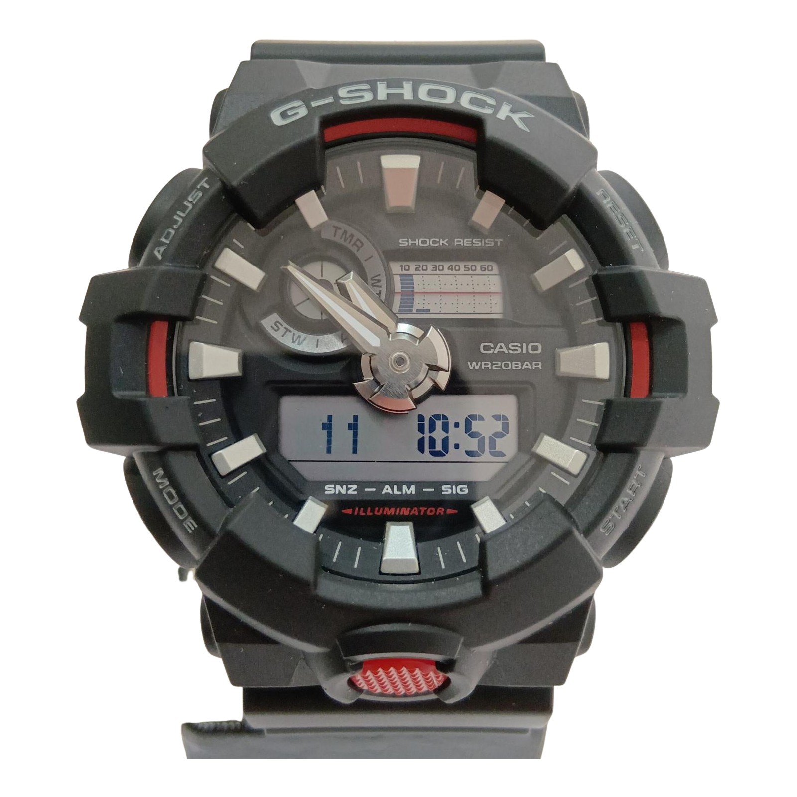 □□【中古】CASIO カシオ 腕時計　G-SHOCK GA-700-1A ブラック Aランク
