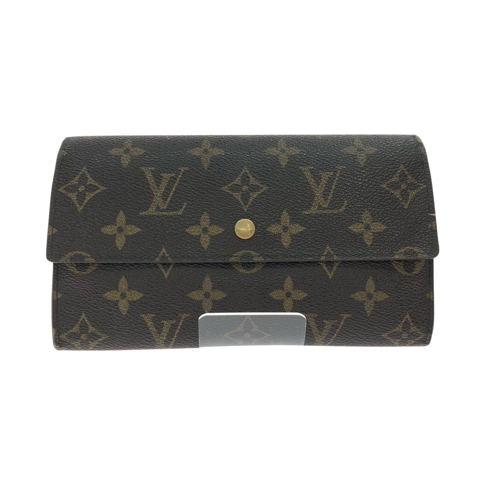 ▼▼【中古】LOUIS VUITTON ルイヴィトン レディース 三つ折り長財布 モノグラム ポルトフォイユ・インターナショナル M61217 ブラウン Cランク