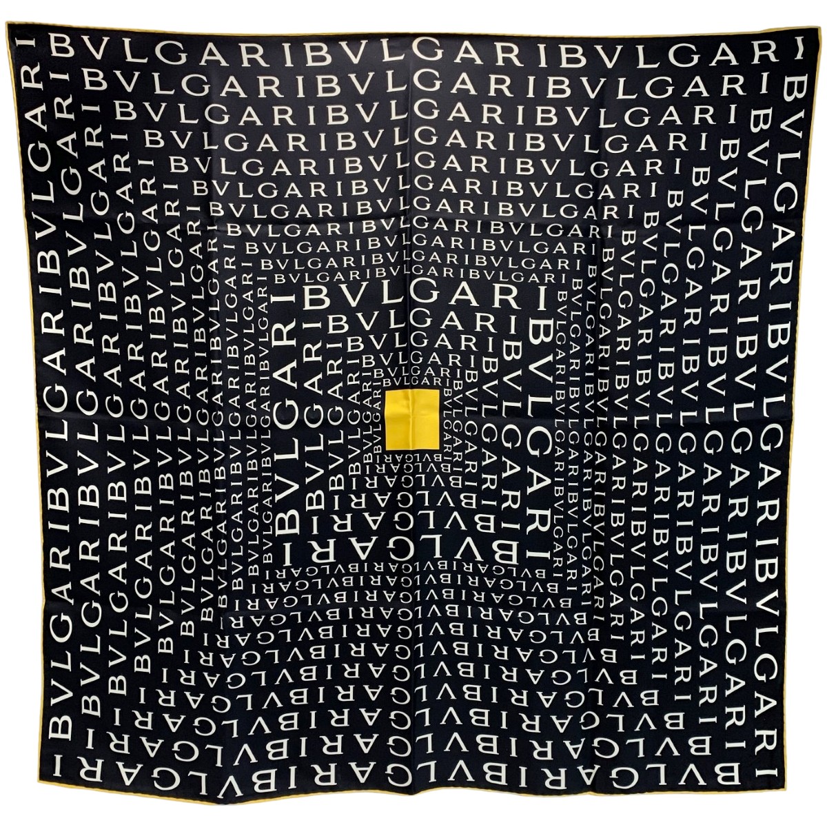 【中古】BVLGARI ブルガリ 総ロゴ ブラウン シルク100% Bランク 12,650円
