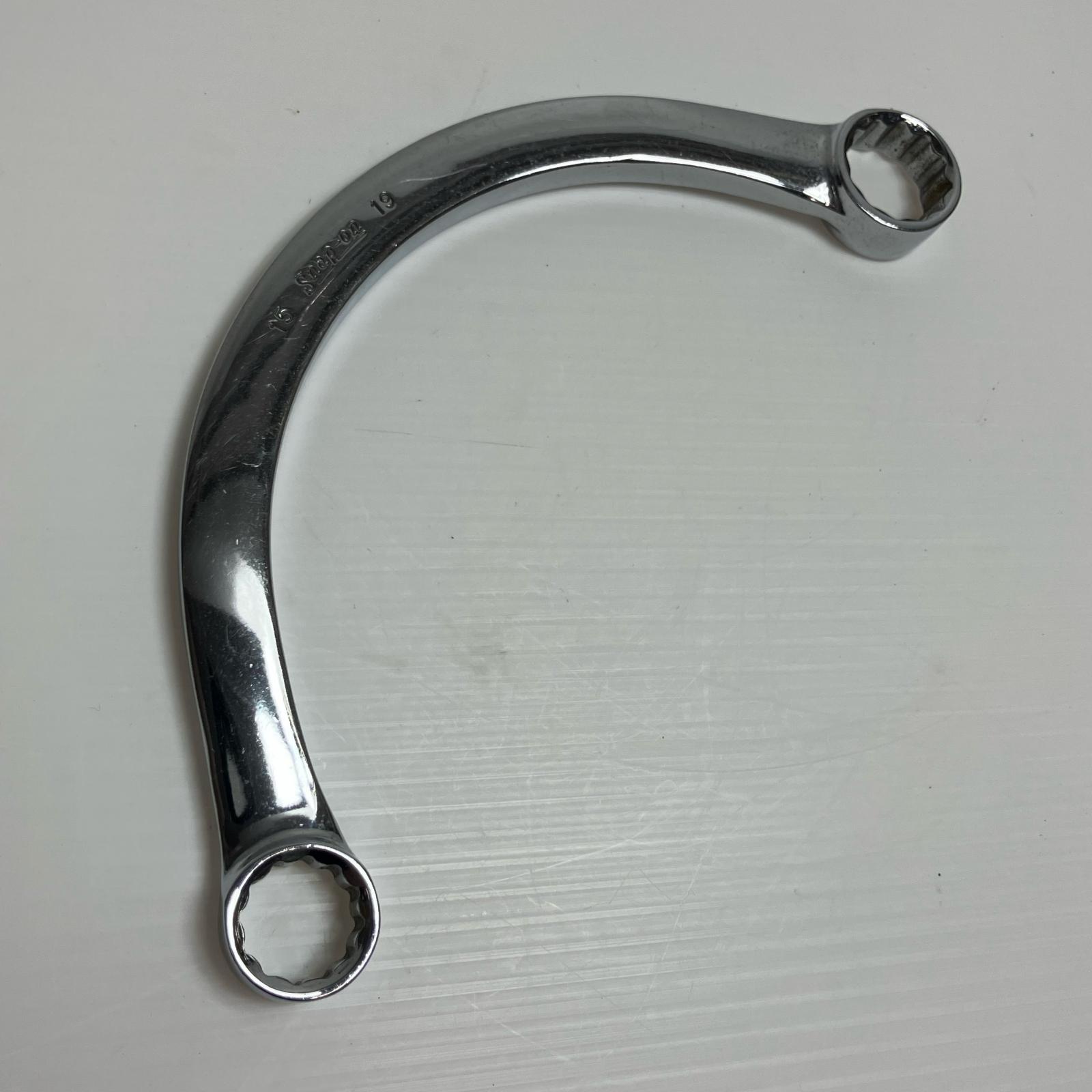 【中古】Snap-on スナップオン お手て物の具 ハーフムーンレンチ 15×19粍 12角 旧ロゴタイプ CXM1519 B位置づける