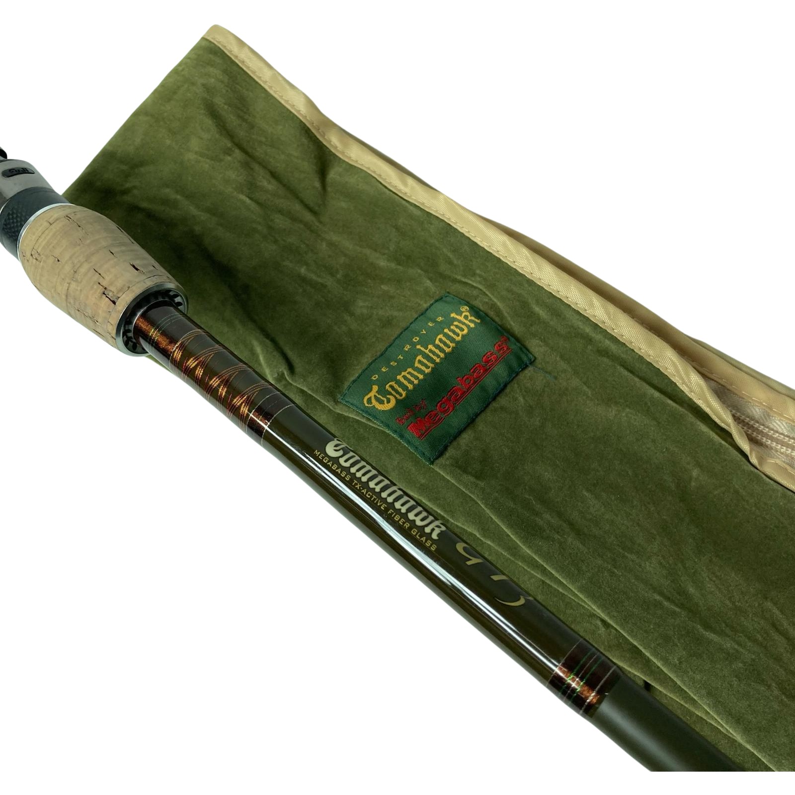 【中古】Megabass メガ二階建てバス 二階建てバス極点 デストロイヤー 斧 フォボス F4-66GT3 竿袋付 B位置付ける ロッド・竿-フィッシング-スポーツ・アウトドア