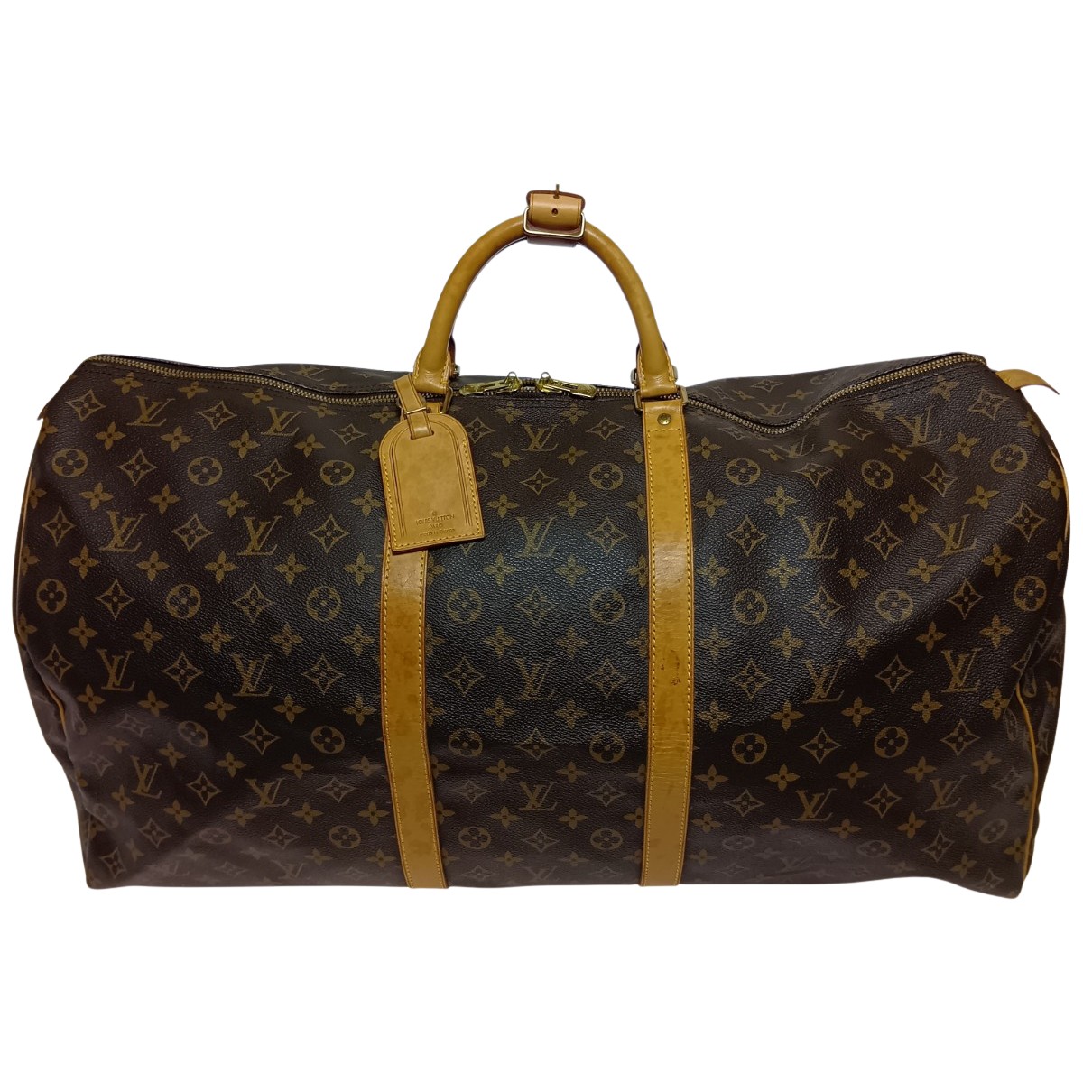 ◎◎【中古】LOUIS VUITTON ルイヴィトン モノグラム キーポル 60 ボストンバッグ M41422 赤銅色 B位置づける