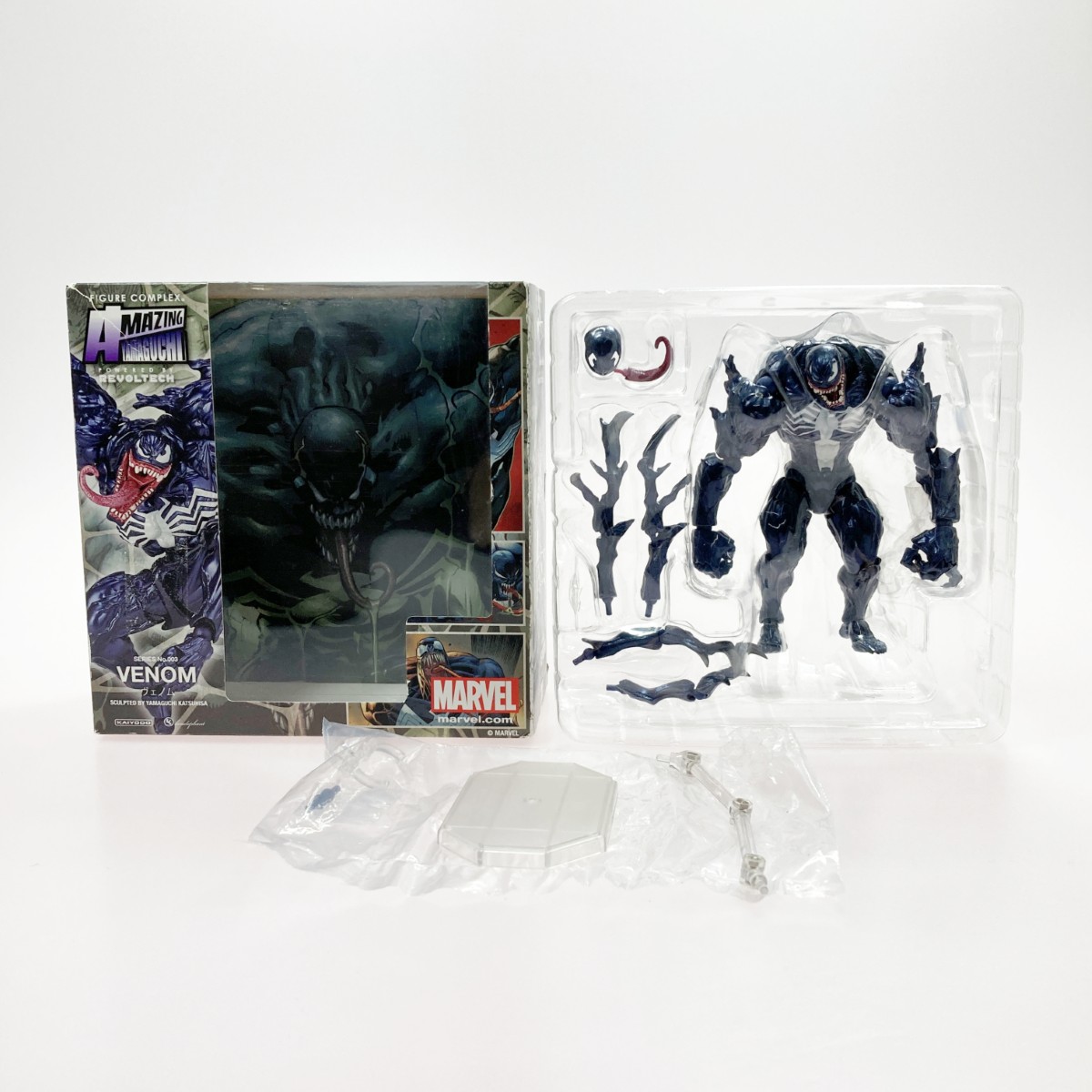 【中古】海洋堂 アメイジング・ヤマグチ No.003 ヴェノム リボルテック フィギュア MARVEL VENOM Bランク