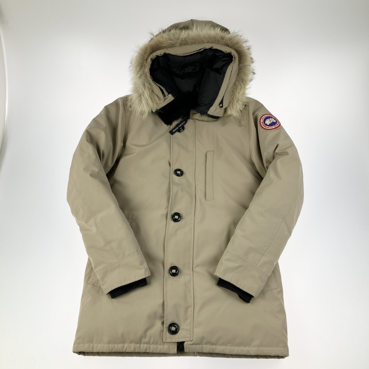 ▽▽【中古】CANADA GOOSE カナダグース ジャスパー ダウンジャケット コヨーテファー 68F8490 ベージュ Bランク 38,467円