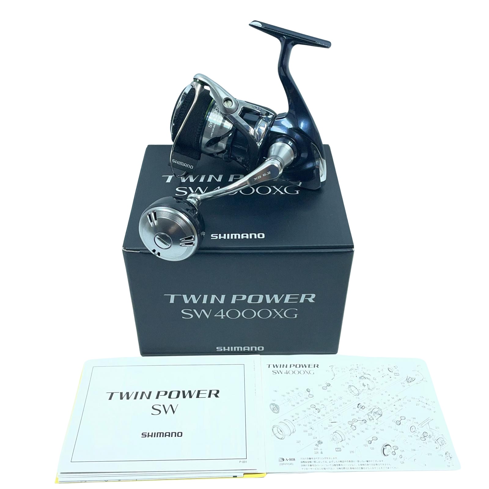 【中古】SHIMANO シマノ スピニングリール 21ツインパワーSW 4000XG 04221 Bランク