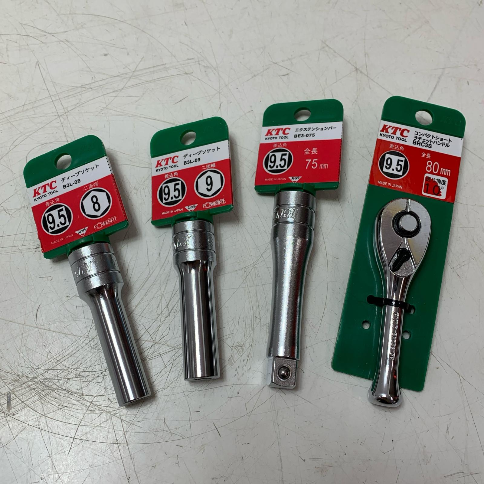 【中古】 KTC ラチェットハンドル ソケットセット Sランク