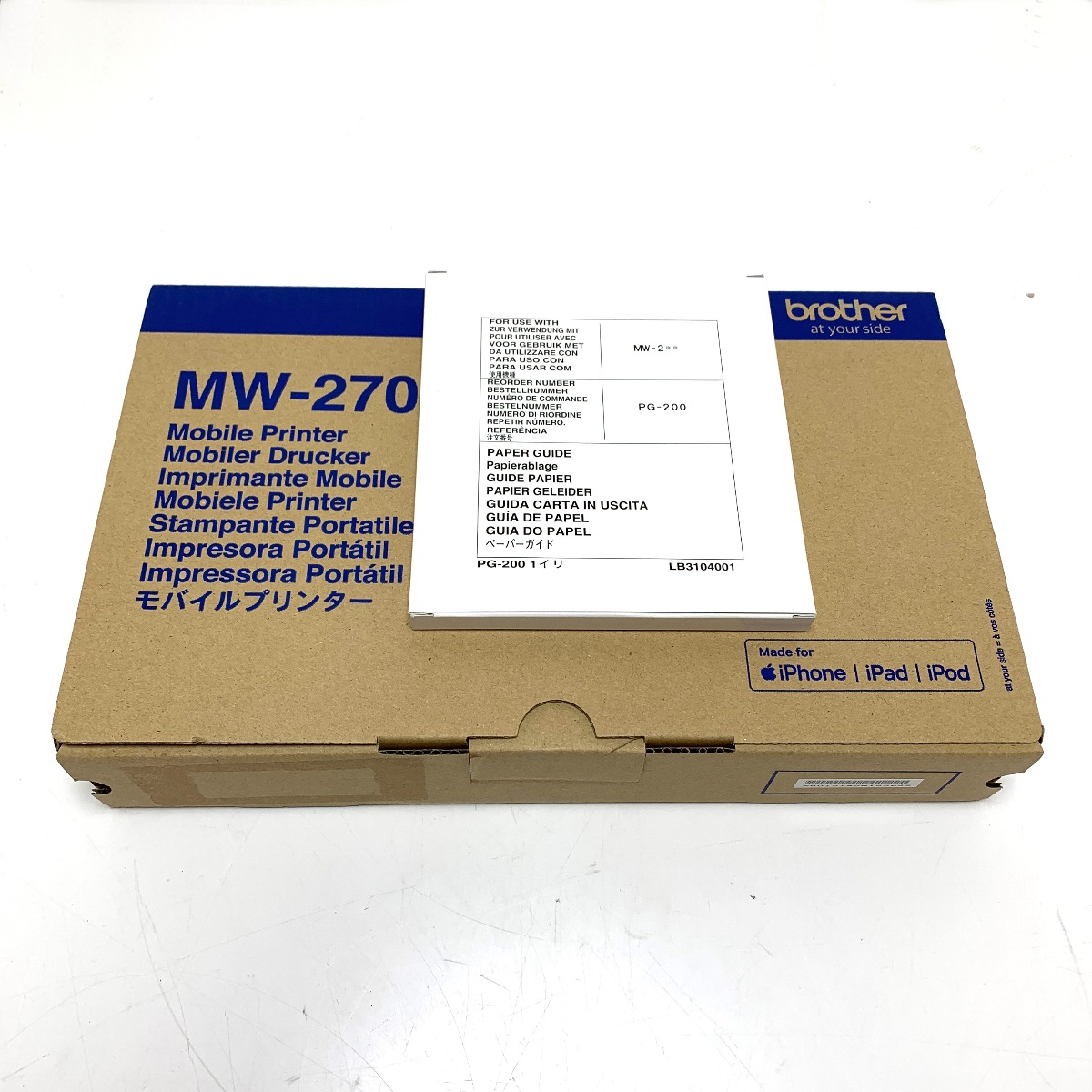 【中古】Brother A6大きさ 薄型感熱 移動性印刷機 調査報告お引き回し付き添い人 MW-270 S価値づける