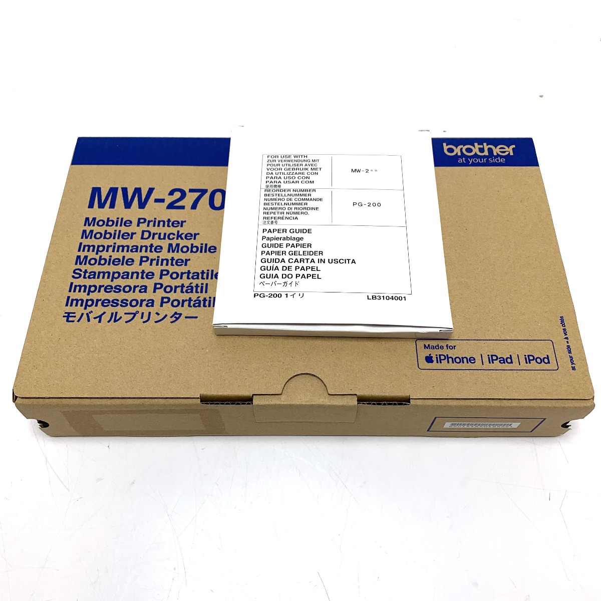 【中古】Brother 移動性印刷機 A6大きさ 薄型感熱 調査報告お引き回し付き添い人 MW-270 S価値づける