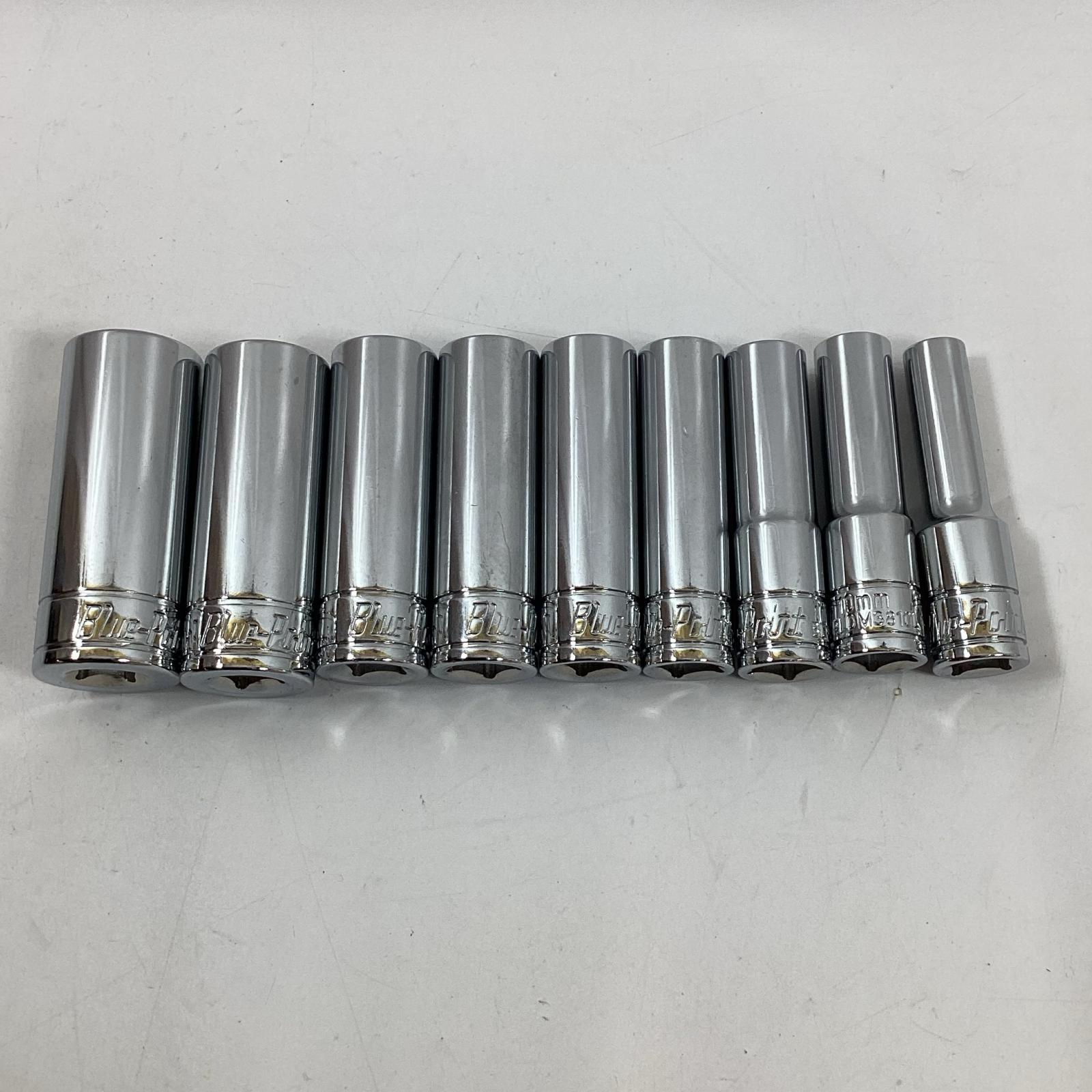 【中古】Blue Point ディープソケット9点書き割り BLPLDM 8/10/11/12/13/14/15/17/19 B位置づける