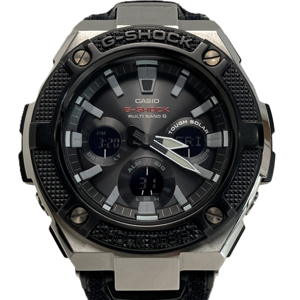【中古】CASIO カシオ G-SHOCK G-スチール アナデジ GST-W330AC-1AJF クォーツ メンズ 腕時計 G-STEEL Bランク