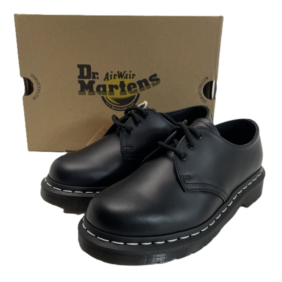 【中古】Dr.Martens ドクターマーチン 3ホール シューズ UK4 23cm 24757 1461WS ブラック 箱付き Aランク