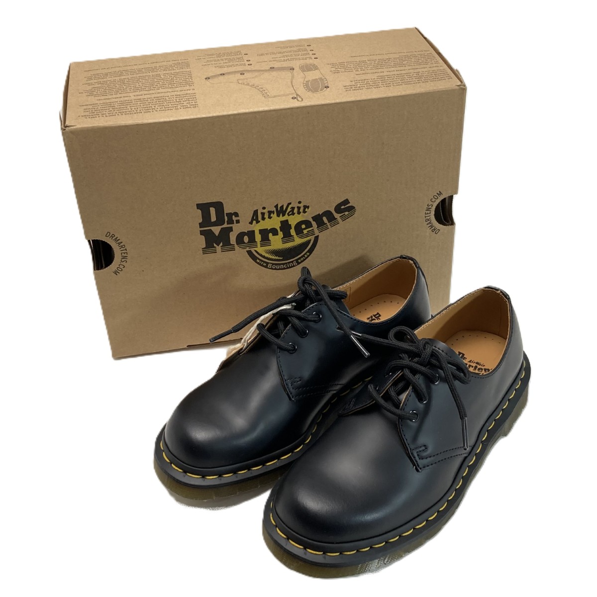 【中古】Dr.Martens ドクターマーチン 1461 3ホールシューズ 10085001 ブラック サイズ UK5 24cm レディース 箱付き Aランク