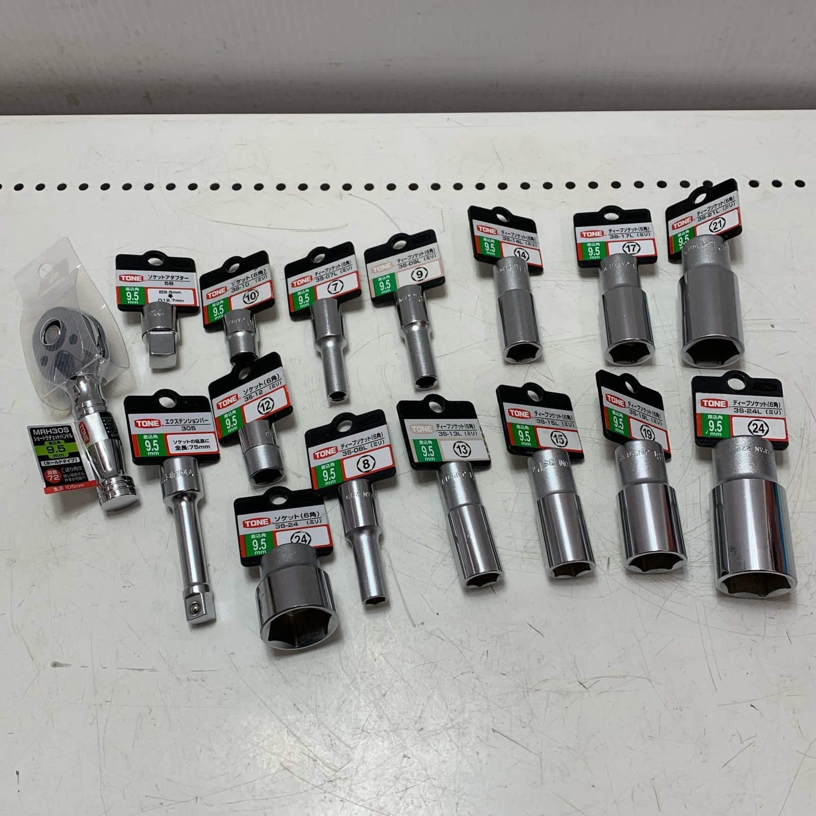 【中古】 TONE ラチェットハンドル ソケットセット Sランク