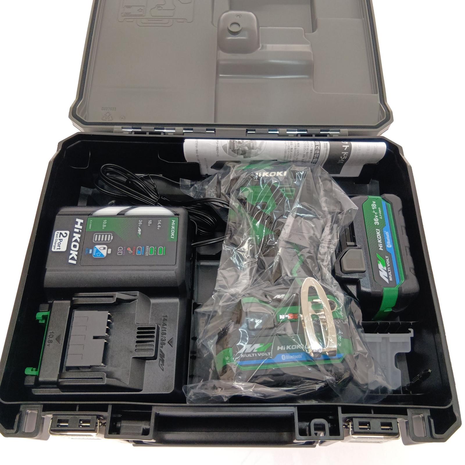 【中古】HiKOKI ハイコーキ コードレスインパクトドライバ　 WH36DD アグレッシブグリーン Sランク