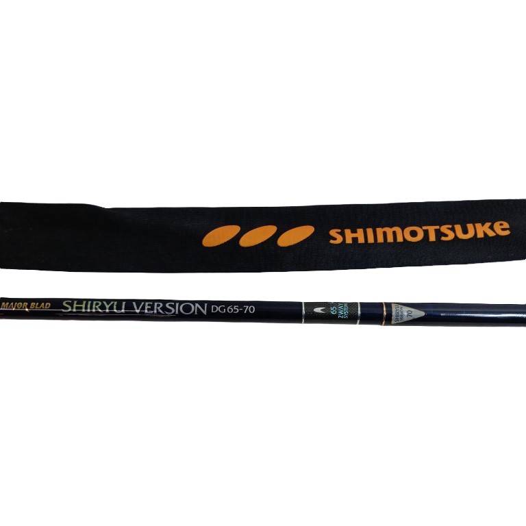 【中古】SHIMOTUKE 魚釣り設備 極点 鮎竿  ﾒｼﾞｬｰﾌﾞﾗｯﾄﾞ ｼﾘｭｳﾊﾞｰｼﾞｮﾝ DG 65-70 キズ有 座標軸B B序列付ける