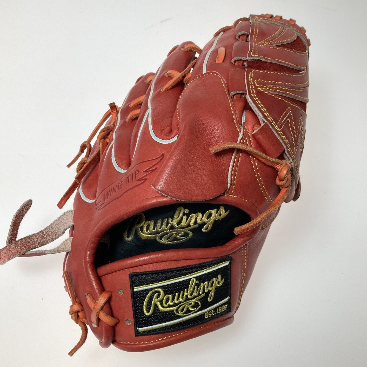 【中古】Rawlings ローリングス HOH PRO EXCEL 軟式グローブ 投手用 11.75インチ GR4HEA15W レッドオレンジ Cランク