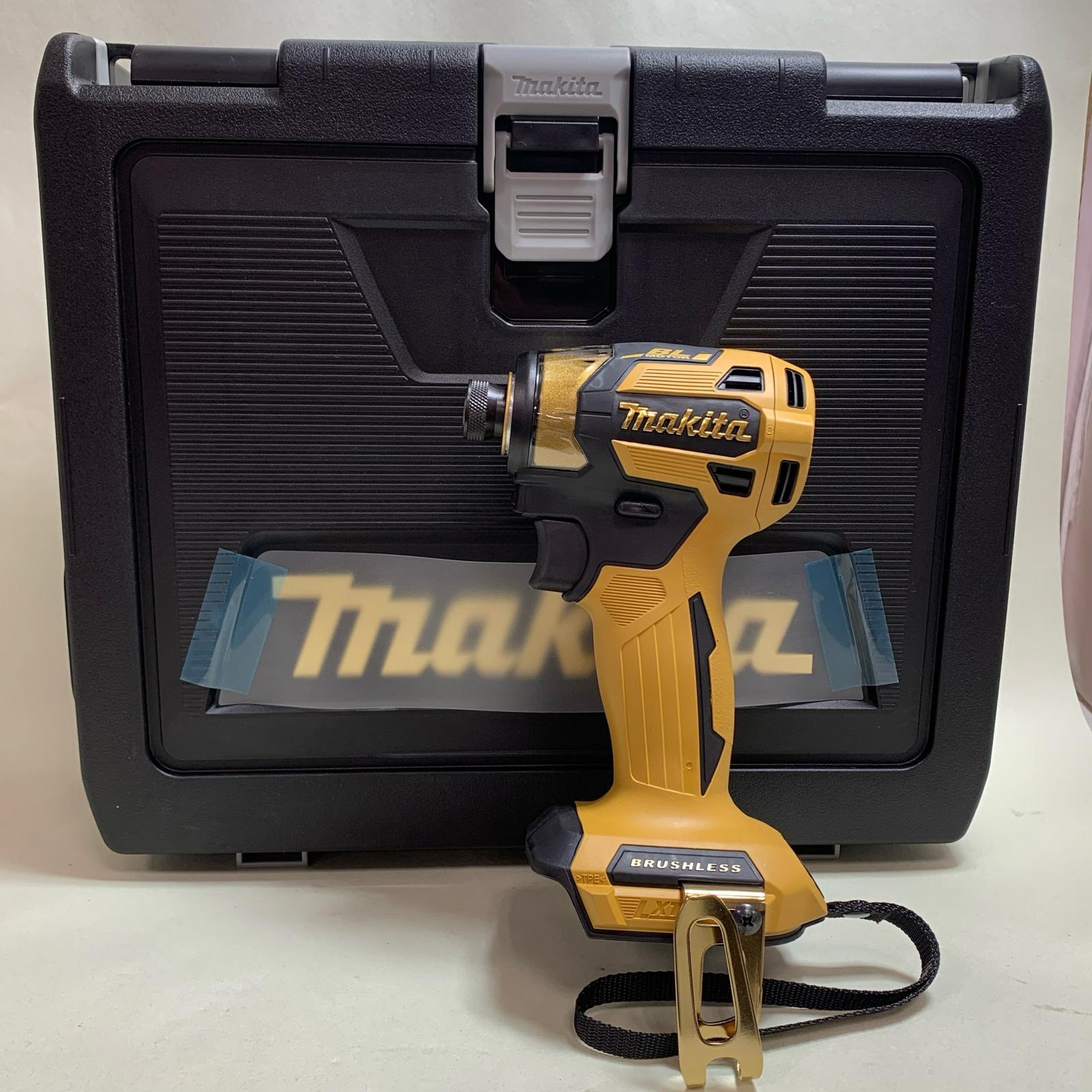 【中古】MAKITA マキタ 18v インパクトドライバー LXT20周年限定カラー ケース付 TD173D プレミアムイエロー Sランク