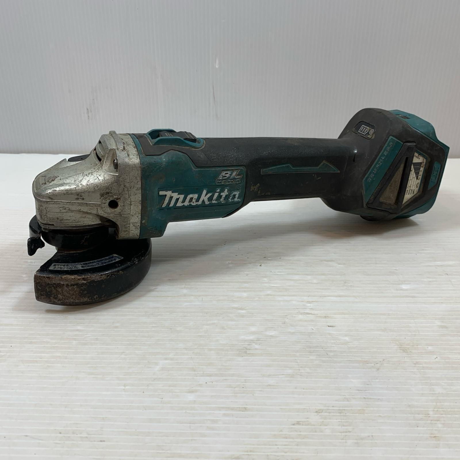 【中古】MAKITA マキタ 研磨工具 ディスクグラインダー コードレス式 18v 13844 GA412D Bランク