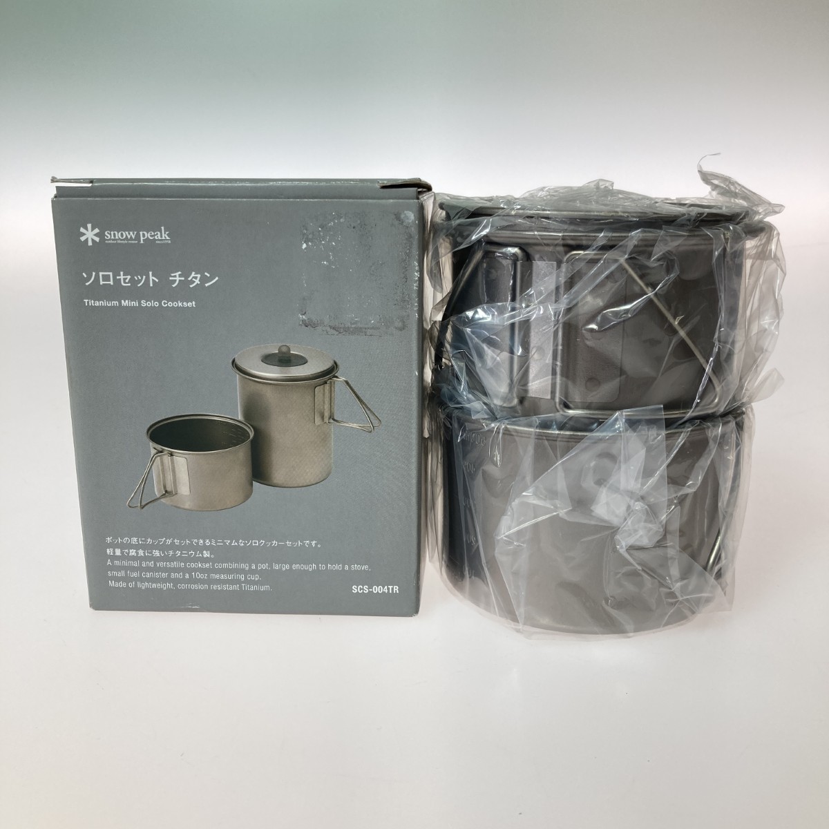 【中古】snowpeak スノーピーク ソロセット チタン カップ・ポットセット SCS-004TR Sランク