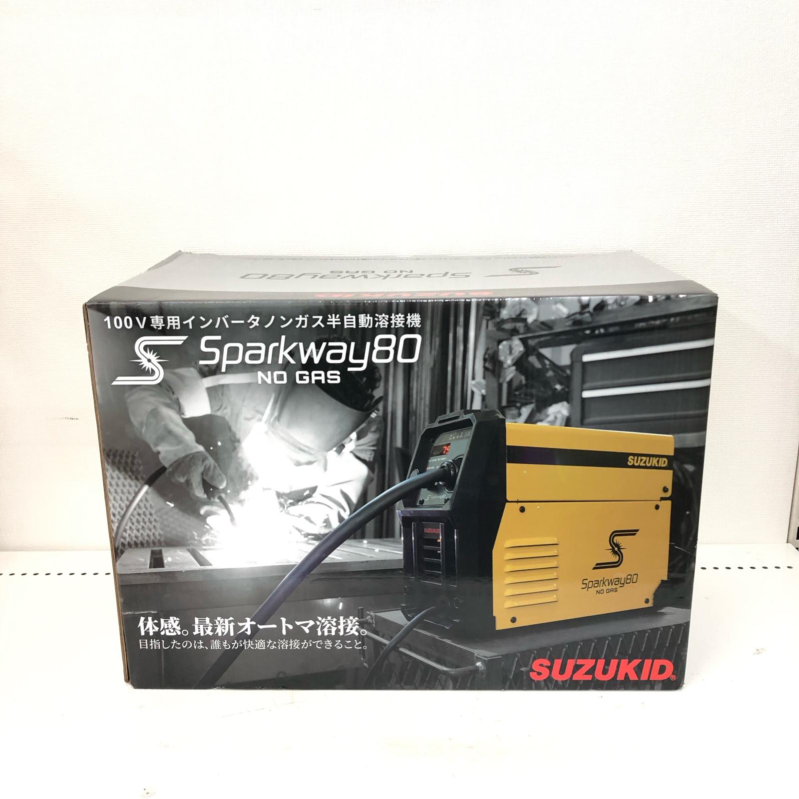 【中古】SUZUKID スズキッド 半自動溶接機 コード式 Sparkway80 スパークウェイ80 SSW-80 イエロー Sランク