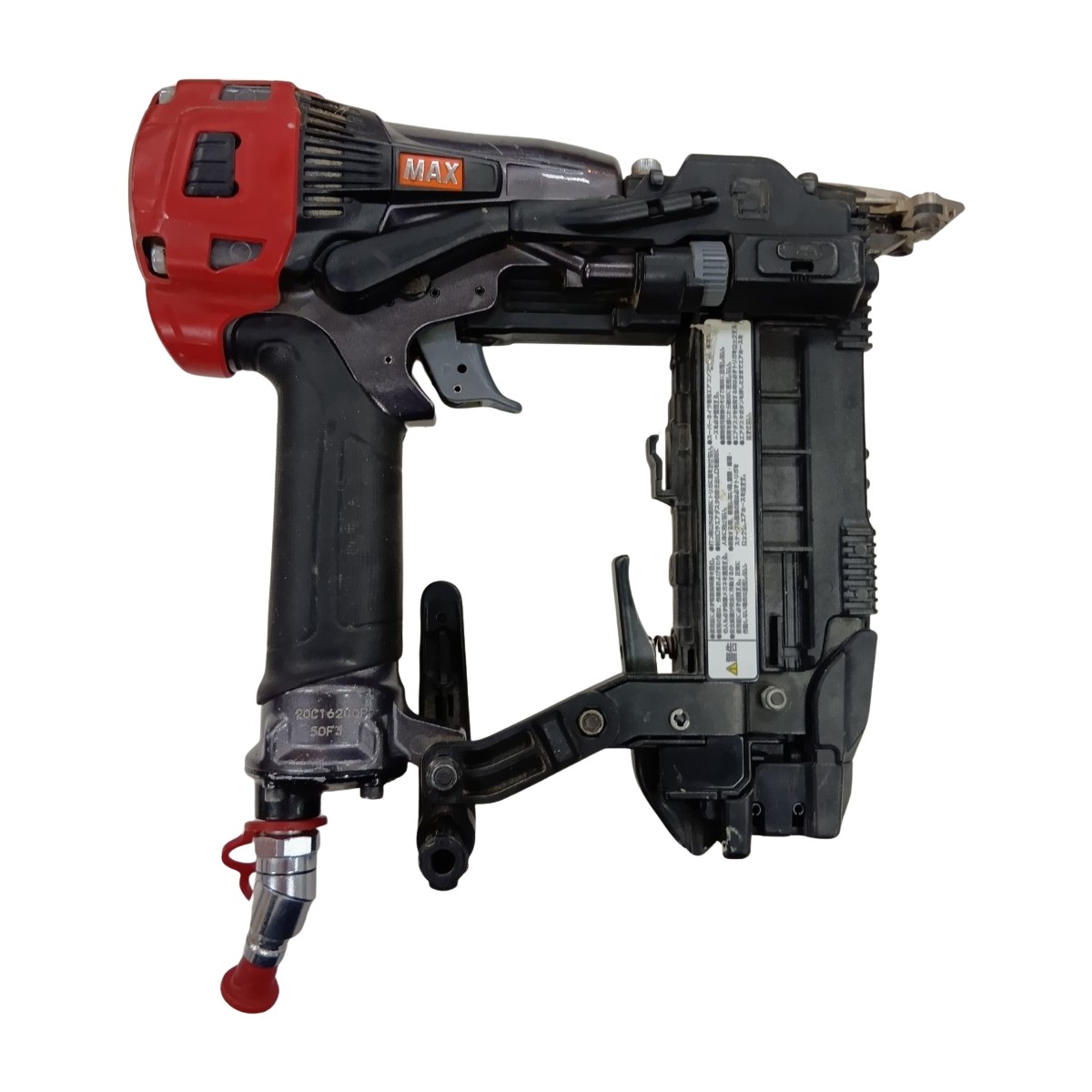 【中古】MAX マックス 物の具 エア湖物の具 エアネイラ HA-50F3(D) 赤いこと  度合いB 本体のみ 高圧 50粍 20C16200F キズ・ヨゴレ有 B位置づける