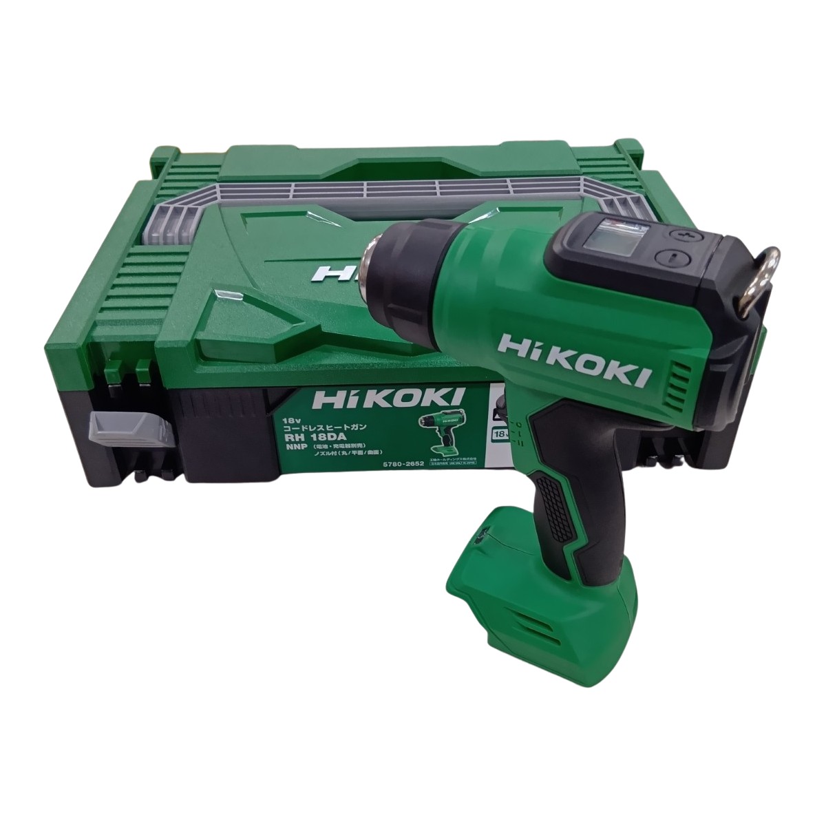 【中古】HiKOKI ハイコーキ 工具 工具関連用品 ヒートガン RH18DA グリーン 程度AB ケース付 コードレス式 18v Bランク