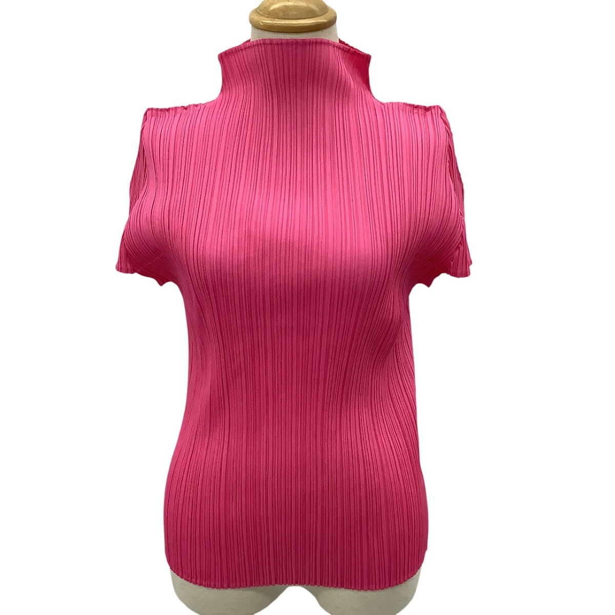 【中古】ISSEY MIYAKE イッセイミヤケ PLEATS PLEASE カットソー SIZE 4 ピンク PP81-JK189 ピンク Bランク