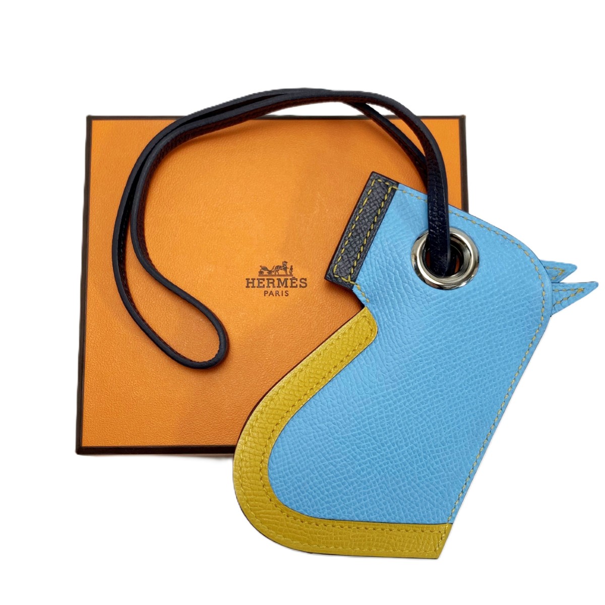 【中古】HERMES エルメス Camail カマイユ キーホルダー チャーム 箱有 Bランク