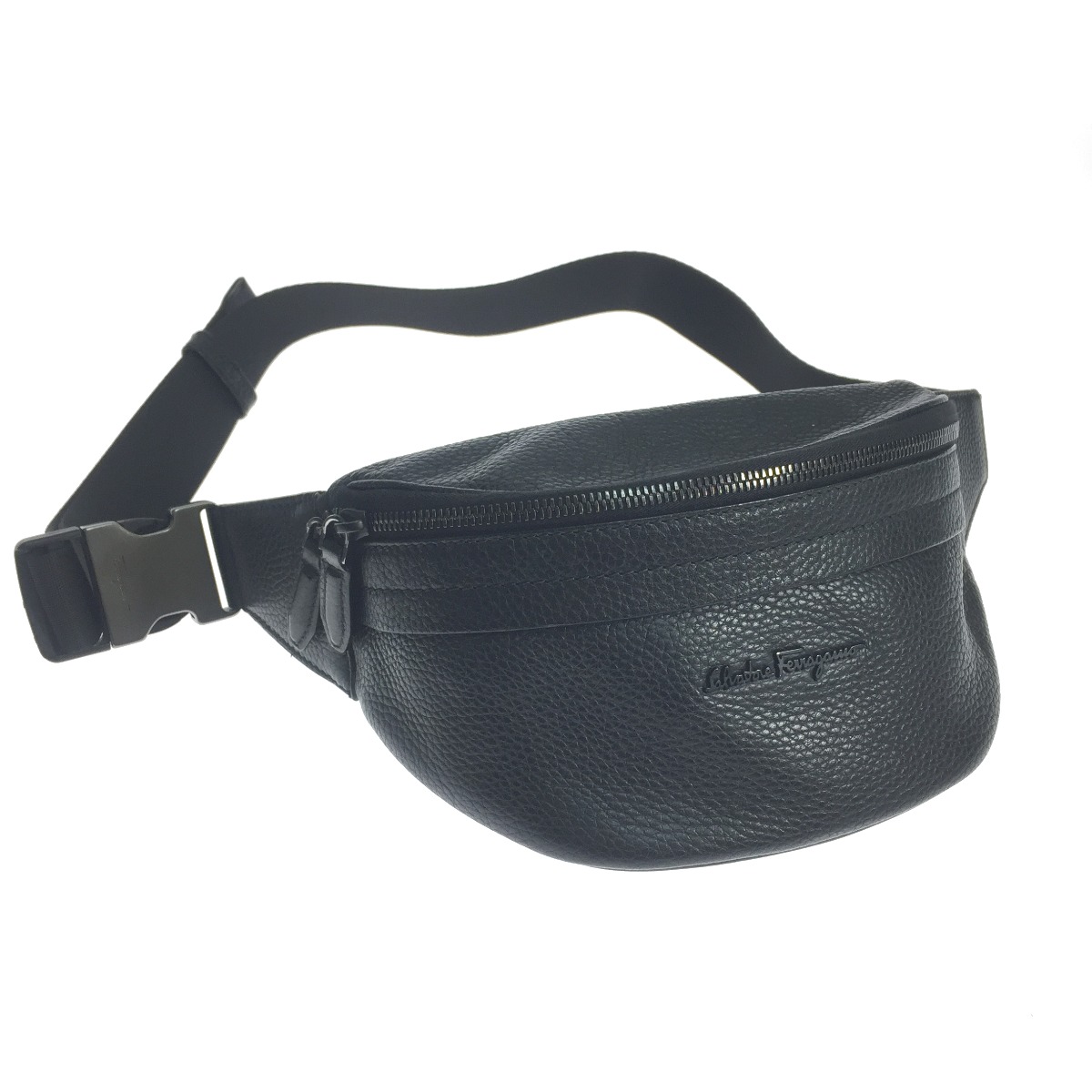 【中古】Salvatore Ferragamo サルヴァトーレフェラガモ 酉の方角御徒面子 GG-24A128 黒いこと B位置づける