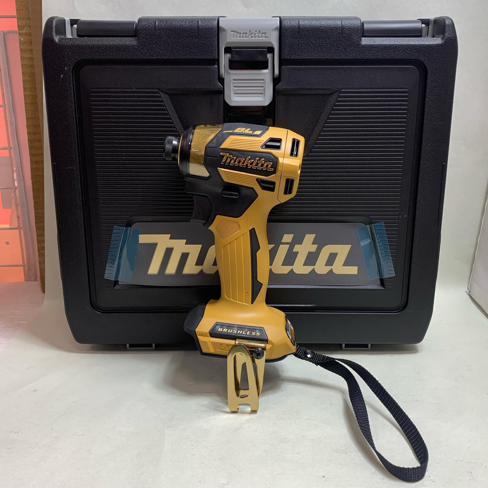 【中古】MAKITA マキタ インパクトドライバ 20th　PREMIUM YELLOW LXT20周年記念カラー ケース付 コードレス式 18v TD173D Aランク