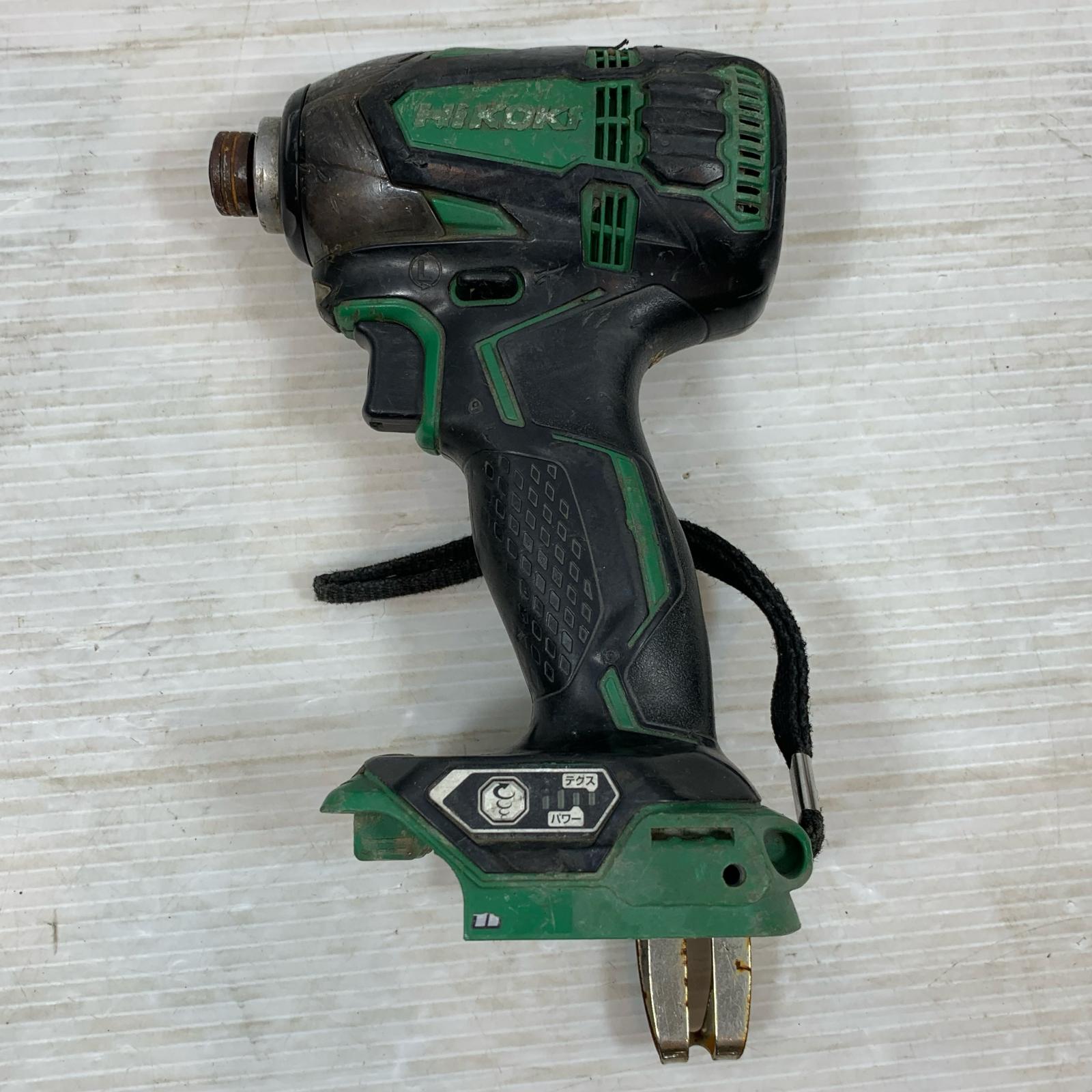 【中古】HiKOKI ハイコーキ 締め付け工具 インパクトドライバ コードレス式 36v グリーン×ブラック Cランク