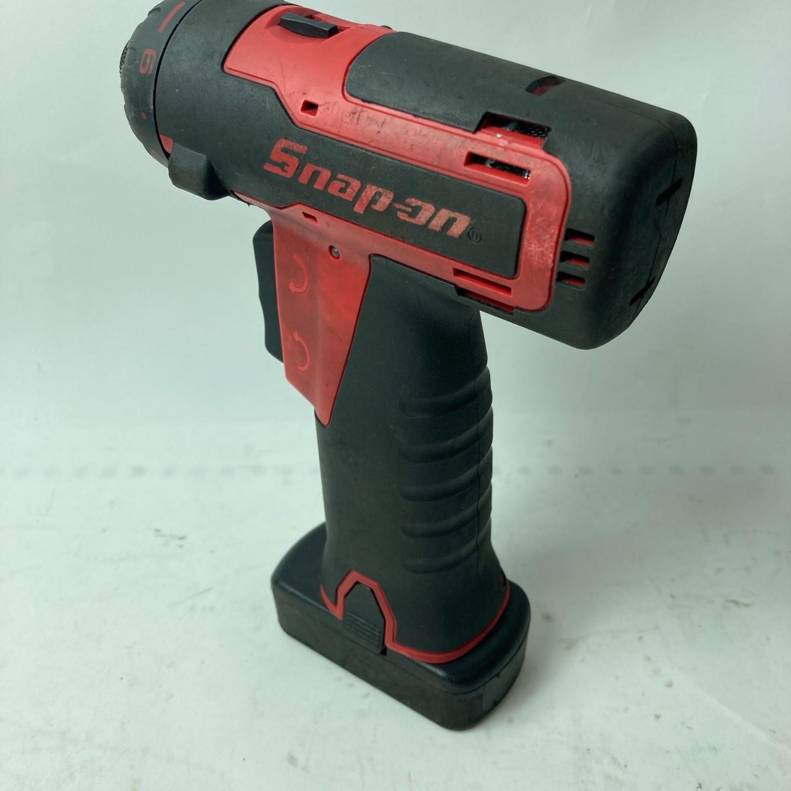【中古】Snap-on スナップオン 電動スクリュードライバー CTSJ761 レッド コードレス式 バッテリー付 Cランク