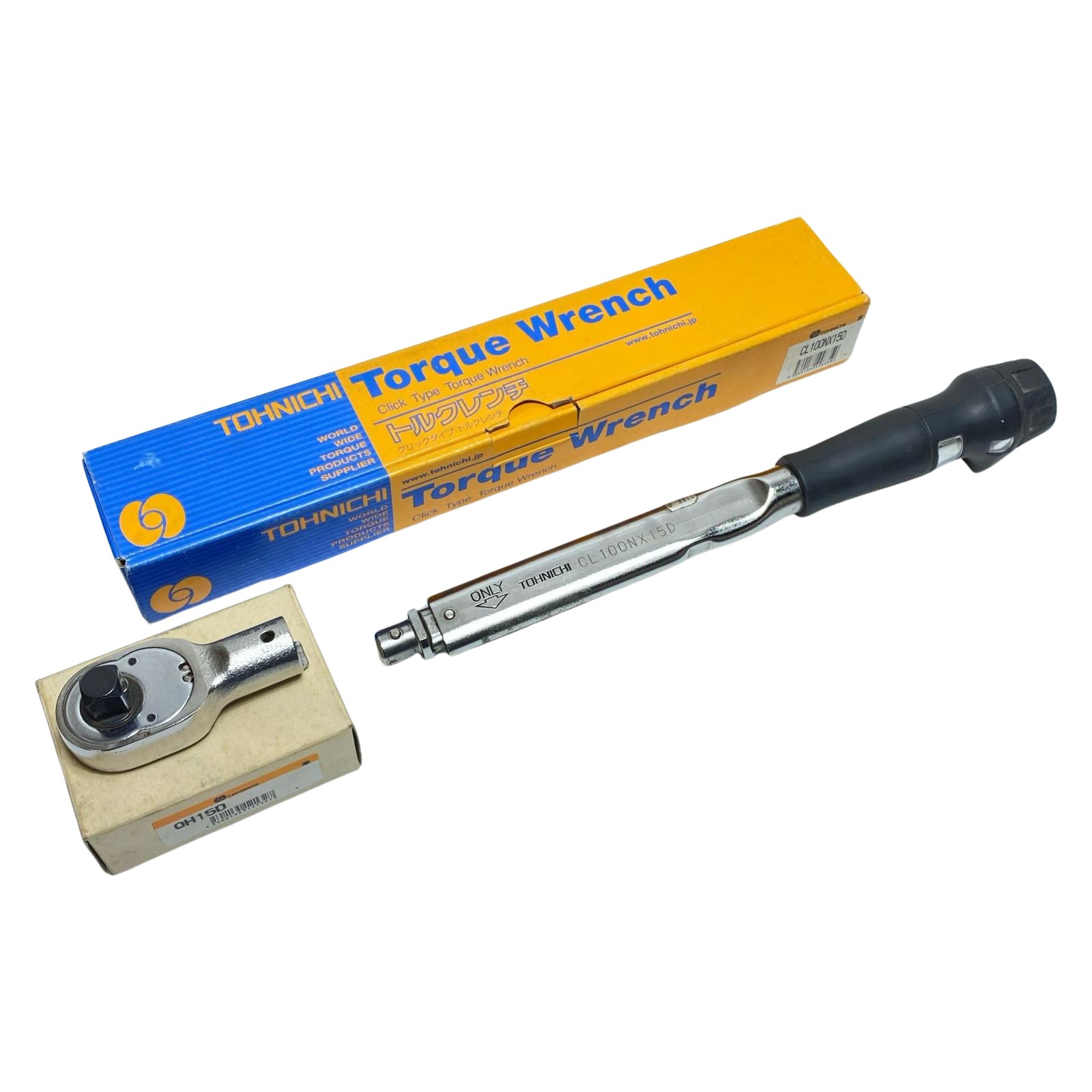 【中古】TOHNICHI トルクレンチ 程度B QH15D付 20~100Nm 153671Y CL100NX15D Bランク