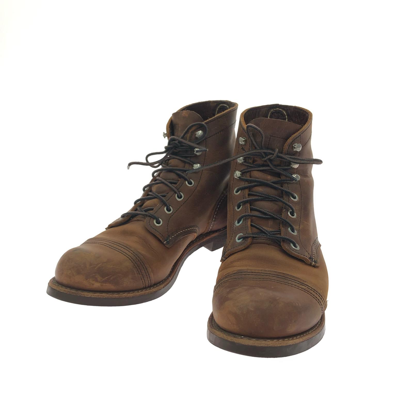 【中古】RED WING レッドウィング メンズブーツワークブーツ アイアンレンジ ビブラムソール コッパー 26.5cm 8085 ブラウン Bランク 21,868円