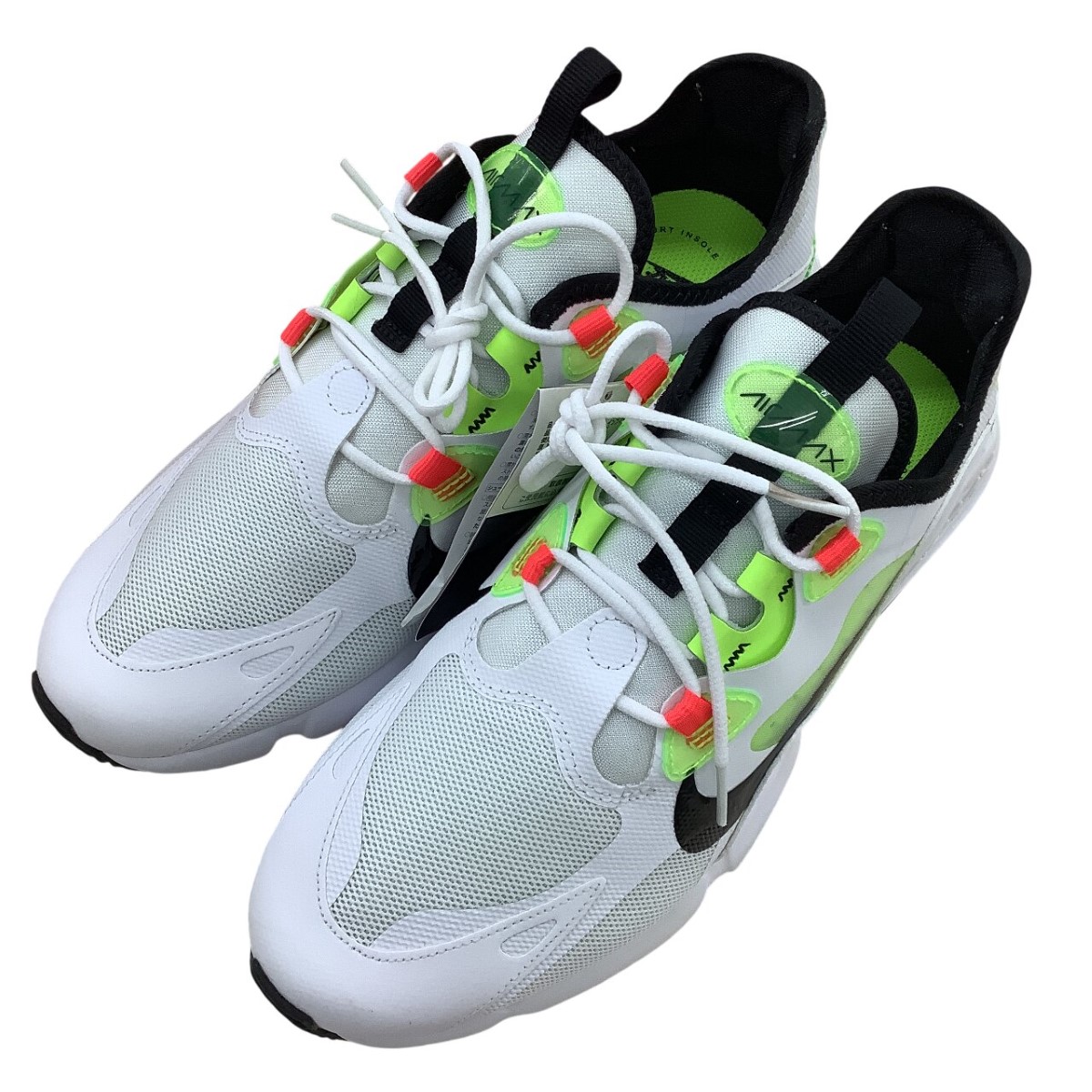 【中古】NIKE ナイキ 未当て嵌める 下げ札付き添い人 スニーカー AIR MAX INFINITY 2AMD  SIZE 26.5糎 白いこと A位置付ける 靴-メンズ靴-スニーカー