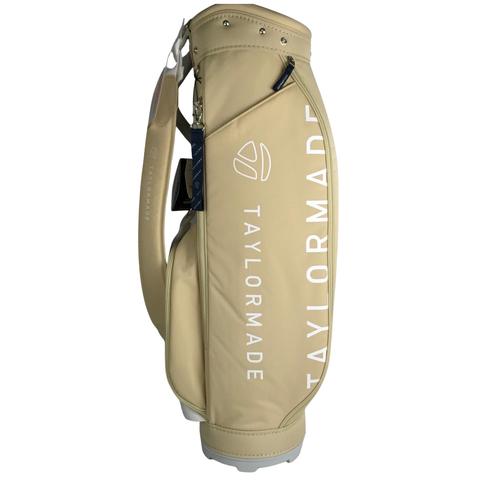 【中古】TaylorMade テーラーメイド グラフィック-T ライト キャディーバッグ UN770 ベージュ Sランク