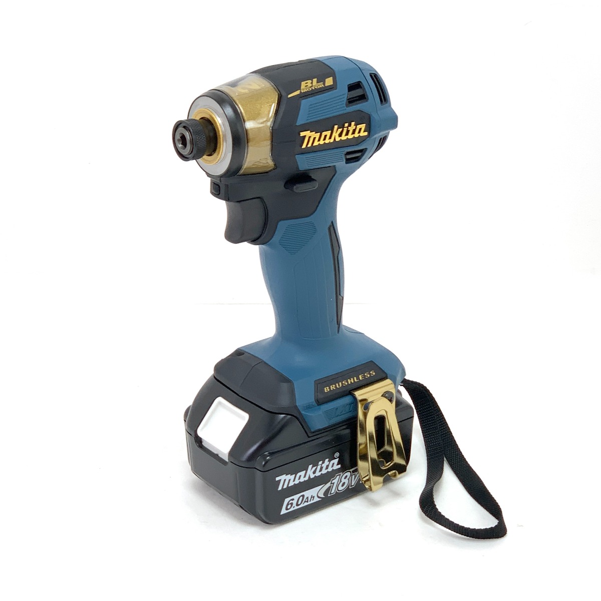 【中古】Makita マキタ LXT20周年記念カラー 充電式 インパクトドライバ TD173DGXPB 18V 6.0Ah プレミアムブルー Sランク