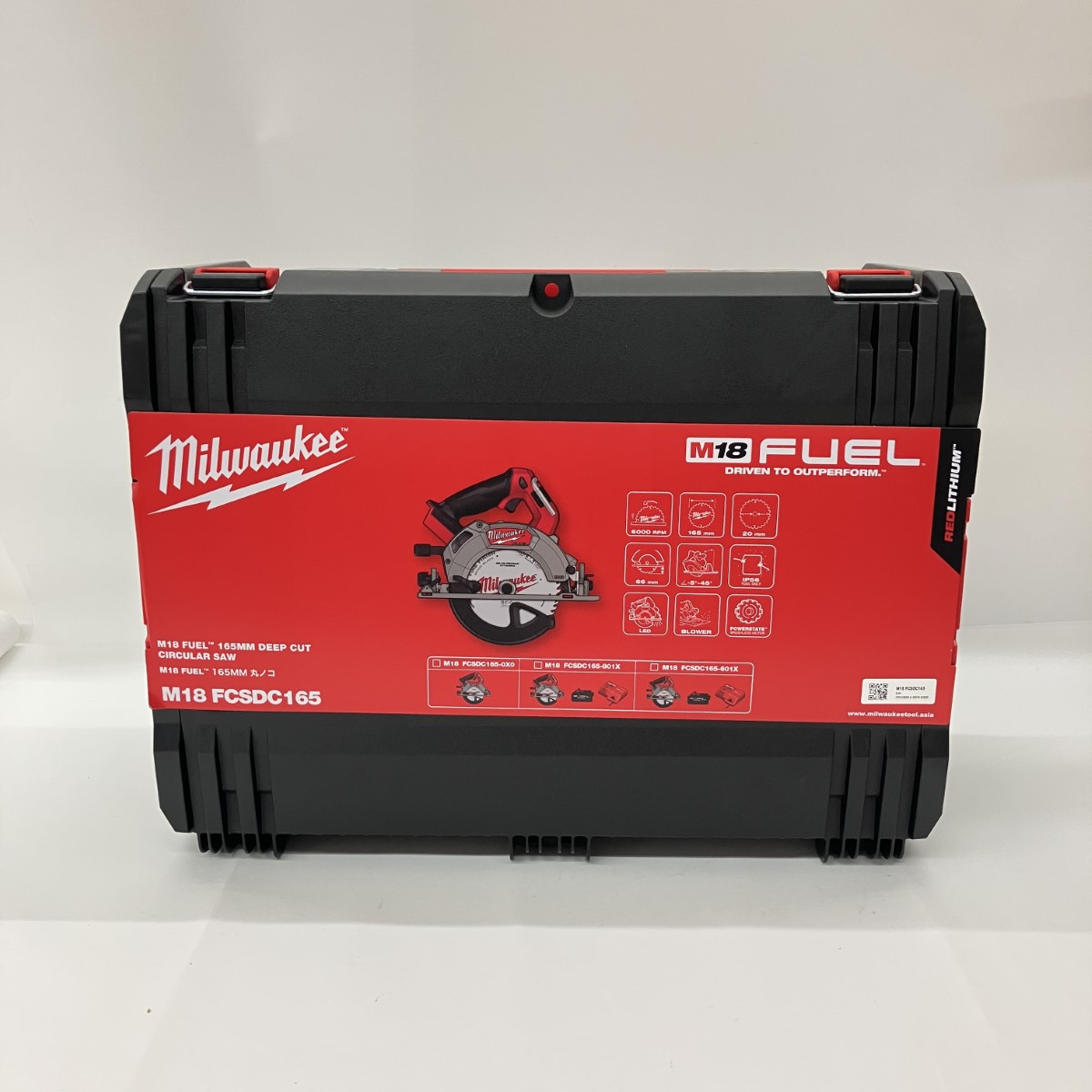 【中古】Milwaukee ミルウォーキー 165粍 丸ノコ M18 FCSDC165-0X0 赤いこと 未当て嵌める品 S位置づける