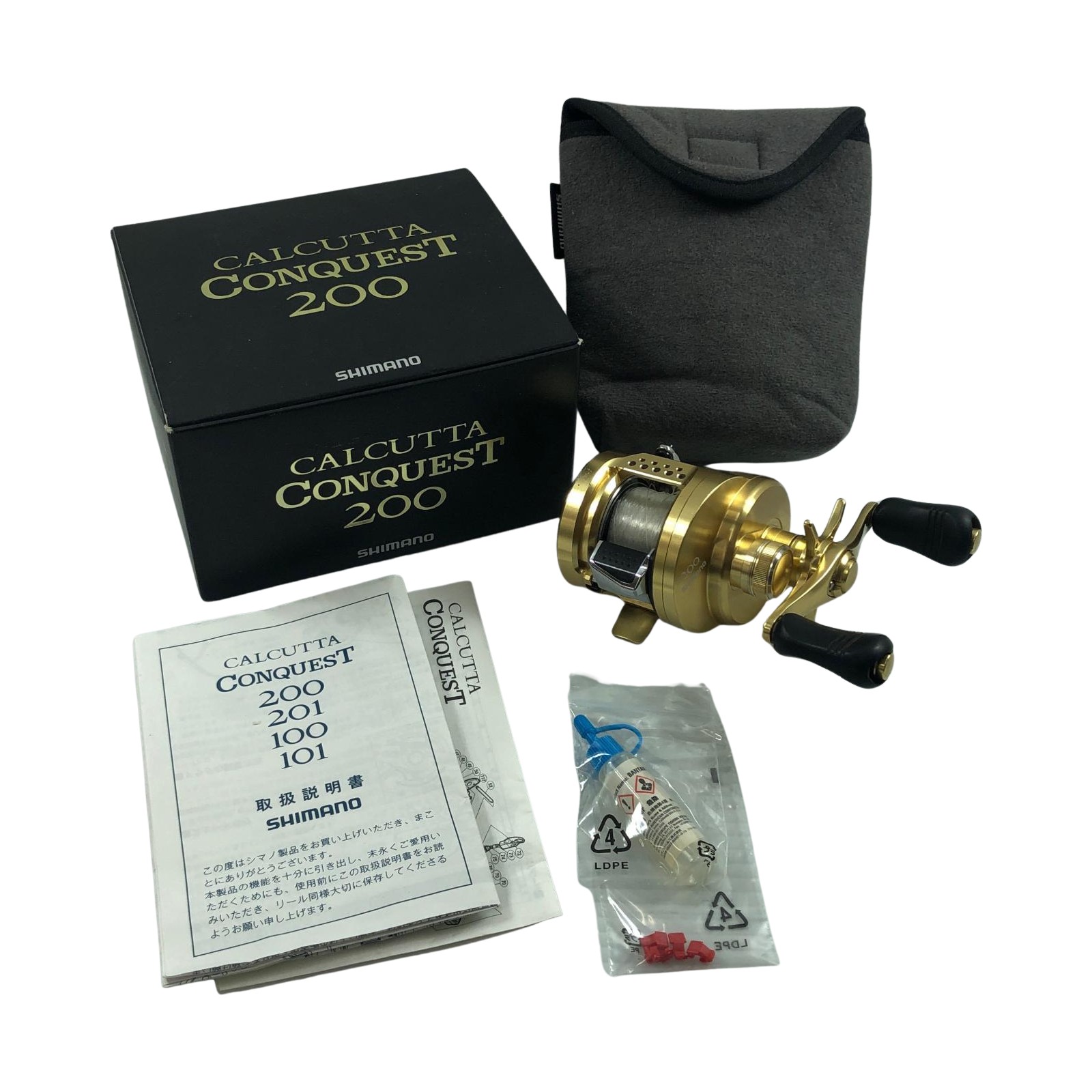 【中古】SHIMANO シマノ ベイトリール  14カルカッタコンクエスト 200 キズ有 03204 B価値づける