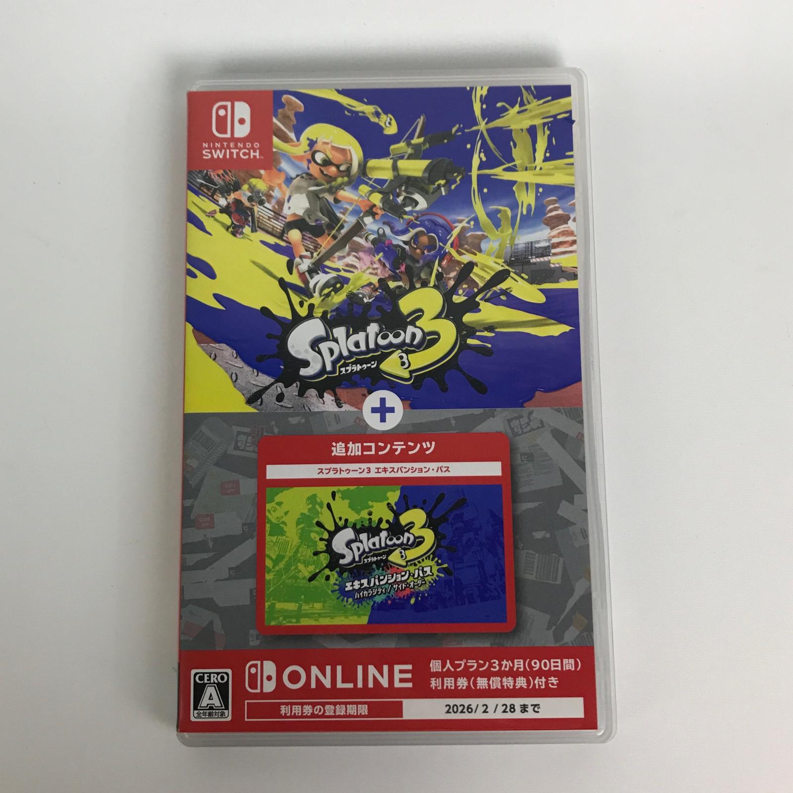 【中古】Nintendo ニンテンドウ Switch スプラトゥーン3+エキスパンション・パス スイッチソフト Aランク