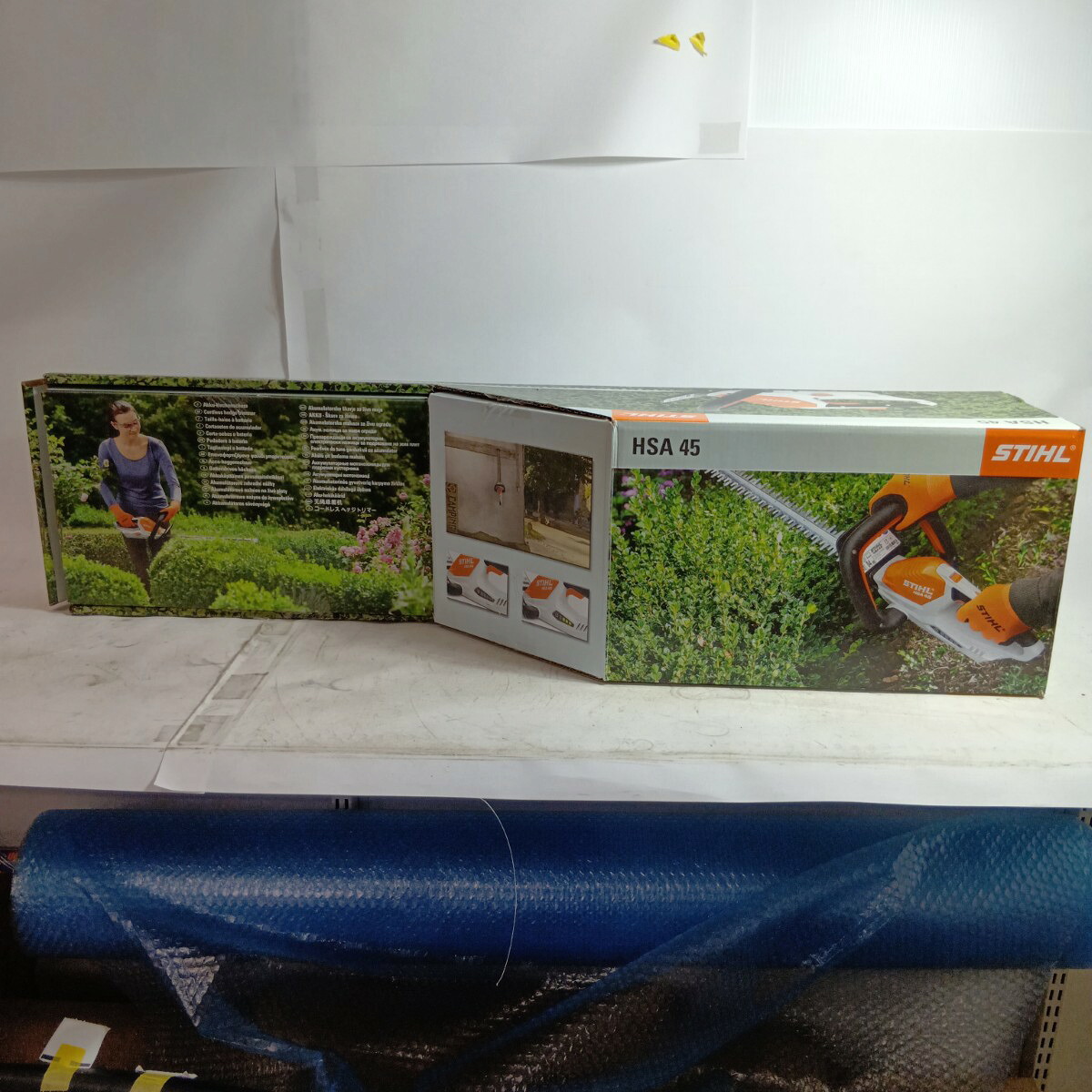 【中古】STIHL 工具 刈払機 電気バリカン HSA45 オレンジ 程度B アダプター付 コードレス式 500mm 18v 2.0Ah 927768455 キズ・ヨゴレ有 Bランク
