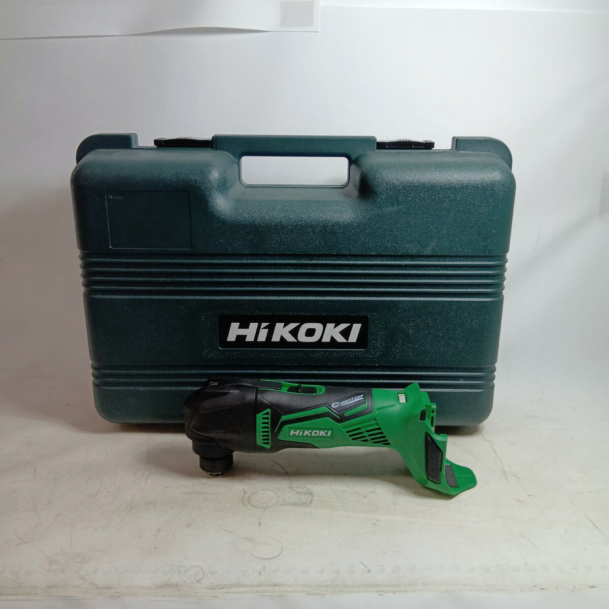 【中古】HiKOKI ハイコーキ 手道具 切りおとす手道具 マルチ手道具 CV18DBL 緑であること 未当て嵌める品(S) 申し受ける器・申し受ける池1個・入れもの付 コードレス式 18v J431514 S序列付ける