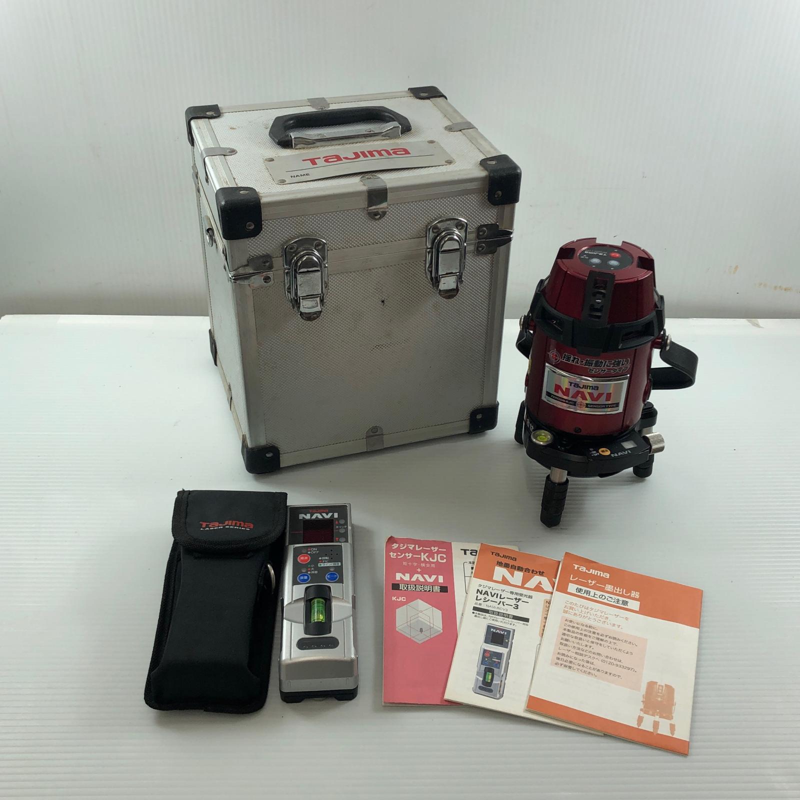 【中古】TAJIMA タジマ レーザー墨出し器 受光器/ケース付 ZEROSN-KJC レッド Bランク