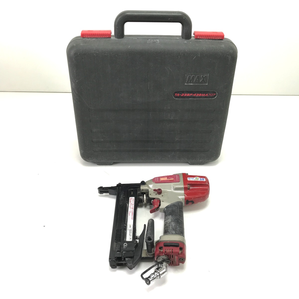 【中古】MAX マックス エアネイラ TA-238F/438MA 赤いこと B位置づける