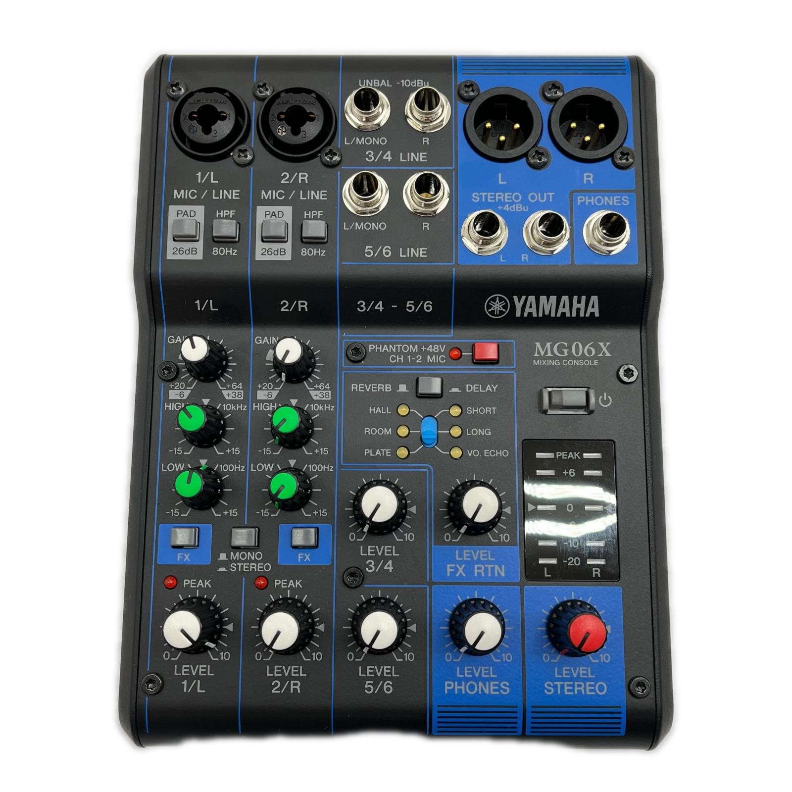 【中古】YAMAHA ヤマハ ミキシングコンソール コード無し MG06X アナログミキサー Bランク