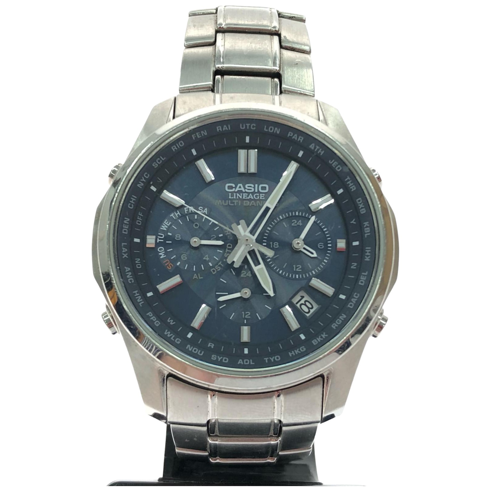 【中古】CASIO カシオ メンズ 腕時計 電波ソーラー LINEAGE リニエージ LIW-M610 Bランク